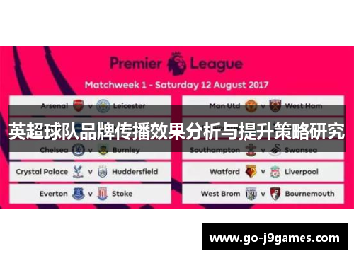 英超球队品牌传播效果分析与提升策略研究